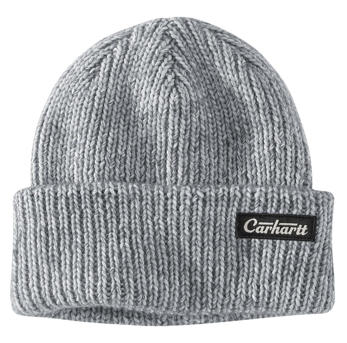 Carhartt Rib Knit Carhartt Patch Beanie Hats & Caps Carhartt Anchor Gray OS