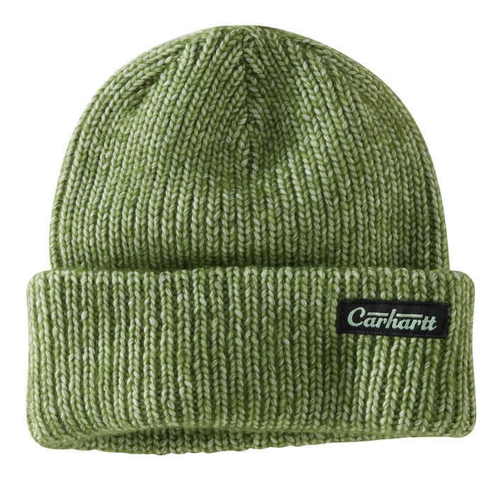 Carhartt Rib Knit Carhartt Patch Beanie Hats & Caps Carhartt Chive OS