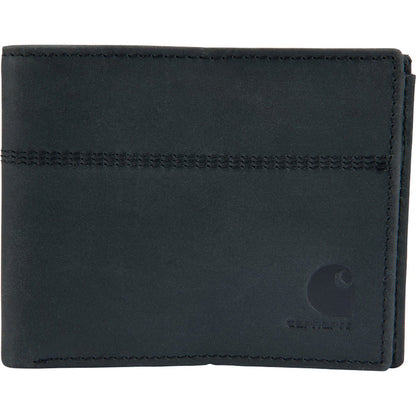 Carhartt Saddle Leather Bifold Wallet Wallets Carhartt Black OS