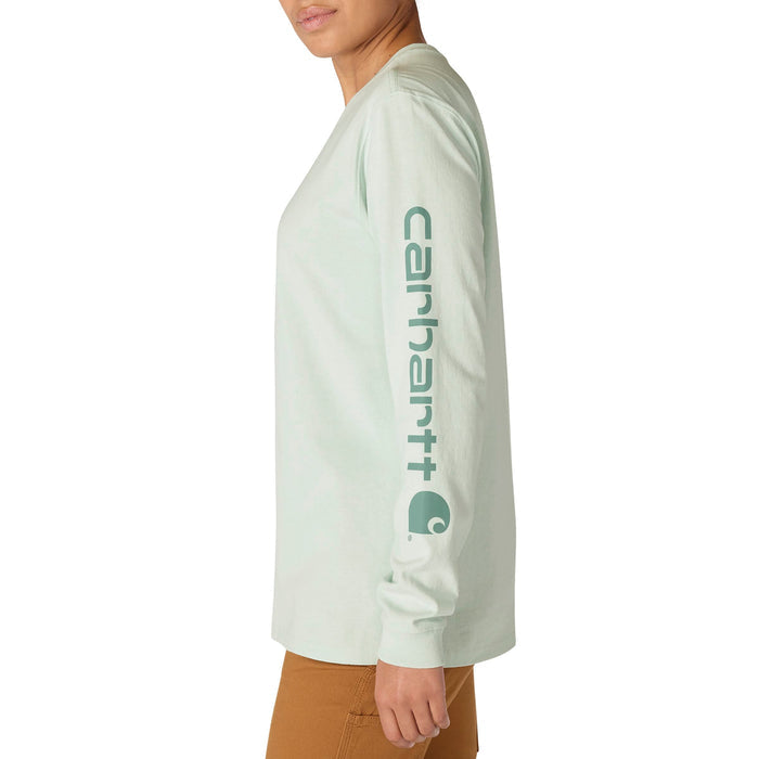 Carhartt Women's Dearborn Loose Logo Long Sleeve T-Shirt Long Sleeve T-Shirts Carhartt