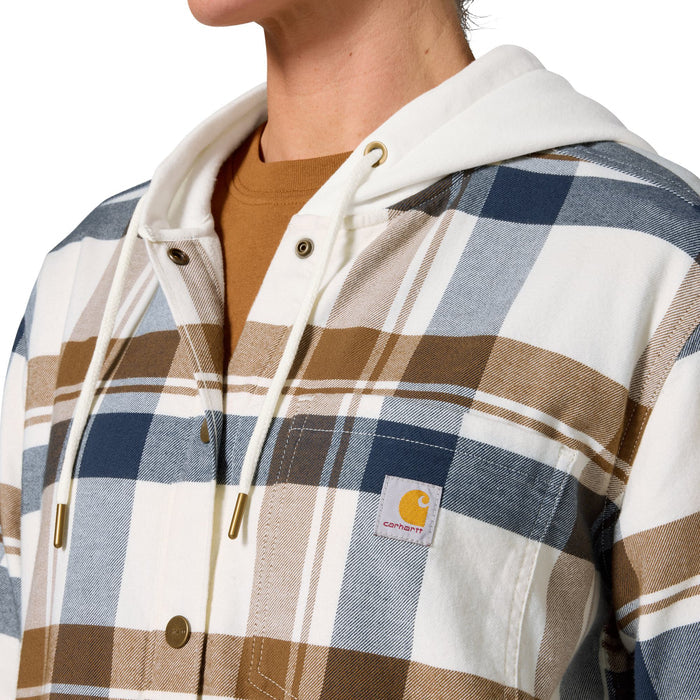 Carhartt Women's Hamilton Plaid Loose Fit Hooded Shirt Jac