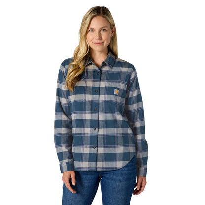 Carhartt Women's Hamilton Relaxed Fit Button-Up Plaid Long Sleeve Work Shirt