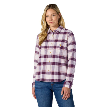 Carhartt Women's Hamilton Relaxed Fit Button-Up Plaid Long Sleeve Work Shirt