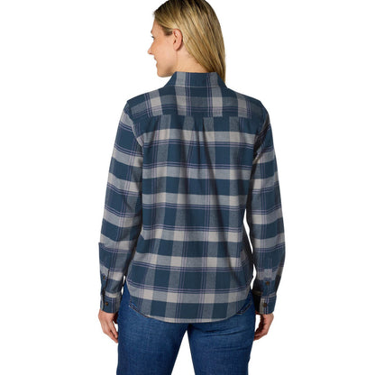 Carhartt Women's Hamilton Relaxed Fit Button-Up Plaid Long Sleeve Work Shirt