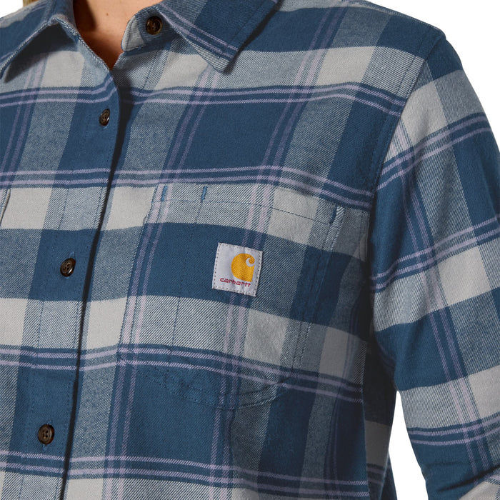 Carhartt Women's Hamilton Relaxed Fit Button-Up Plaid Long Sleeve Work Shirt