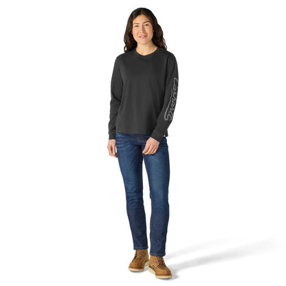 Carhartt Women's Irvine Loose Fit Logo Script Long Sleeve T-Shirt