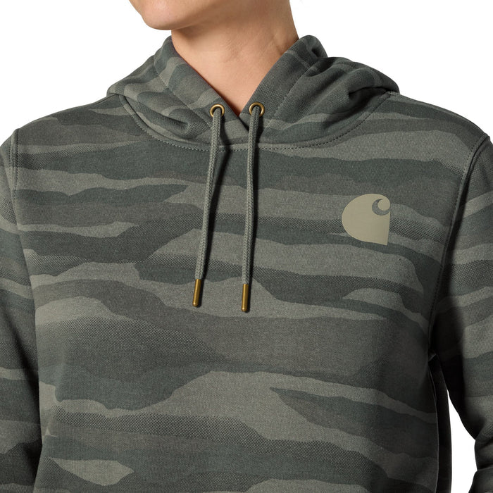 Carhartt Women's Marquette Landscape Camo Relaxed Fit Hoodie Sweatshirts & Hoodies Carhartt