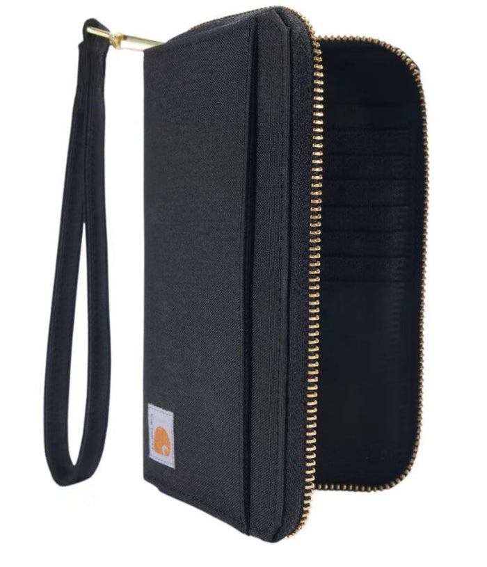 Carhartt Women's Nylon Duck Lay-Flat Clutch Wallet Wallets Carhartt