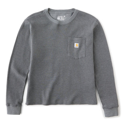 Carhartt Women's Waffle Knit Loose Fit Long Sleeve Pocket T-Shirt