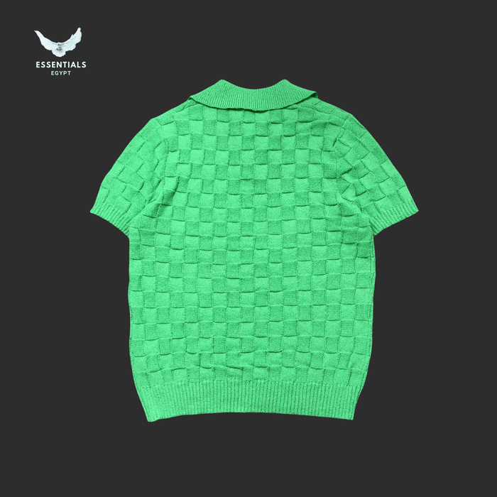Casablanca Knit Polo – Embossed Logo Edition - ESSENTIALS EGYPT