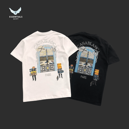Casablanca Paris Illustration T-Shirt - ESSENTIALS EGYPT