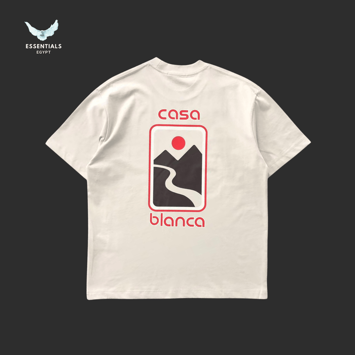 Casablanca Sunset Valley T-Shirt - ESSENTIALS EGYPT