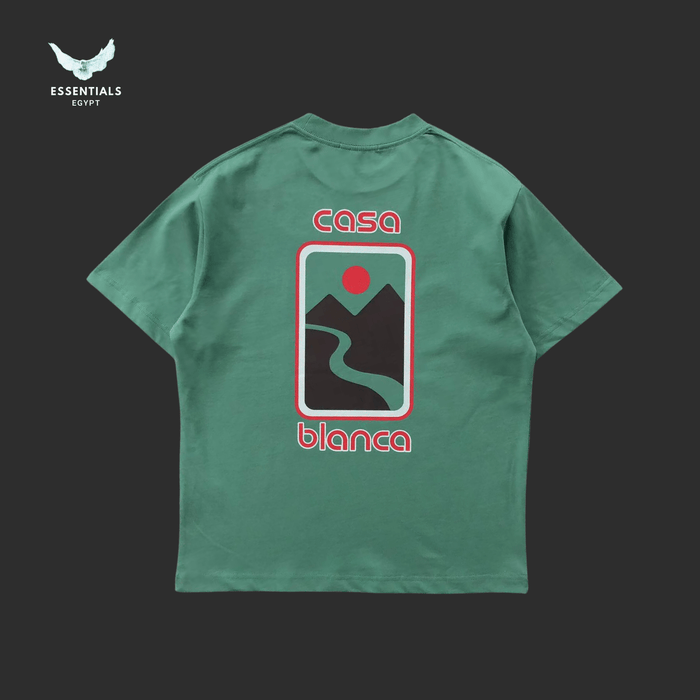 Casablanca Sunset Valley T-Shirt - ESSENTIALS EGYPT