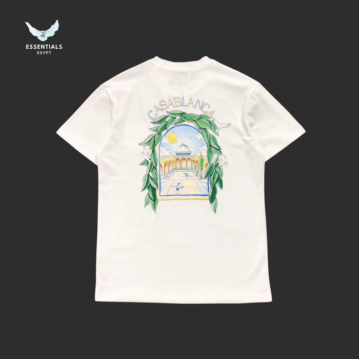 Casablanca T-Shirt – Archway with Leaf Frame - ESSENTIALS EGYPT