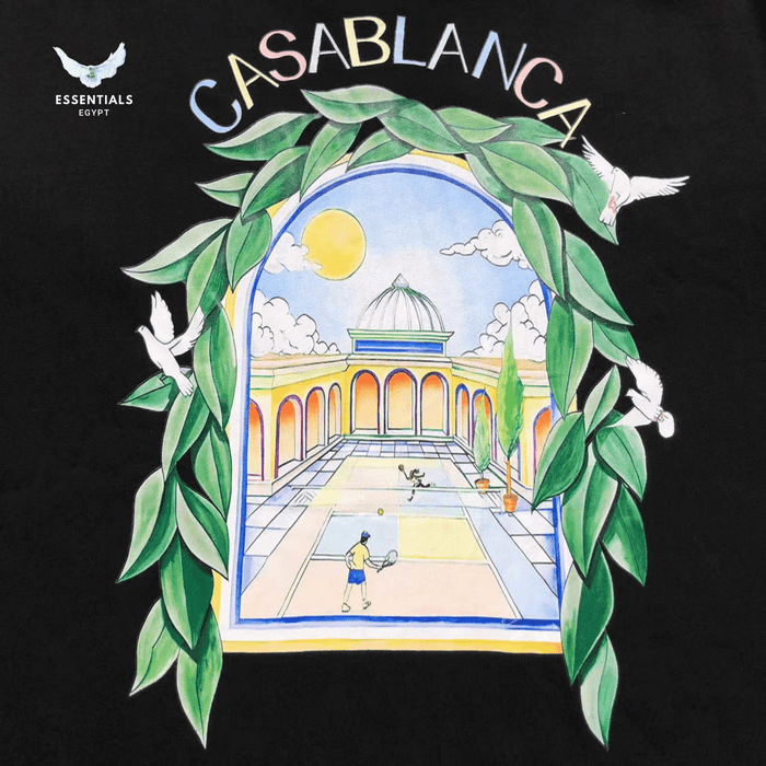 Casablanca T-Shirt – Archway with Leaf Frame - ESSENTIALS EGYPT