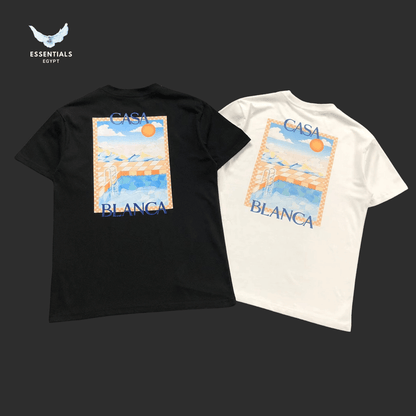 Casablanca T-Shirt – Beach Poster Print - ESSENTIALS EGYPT