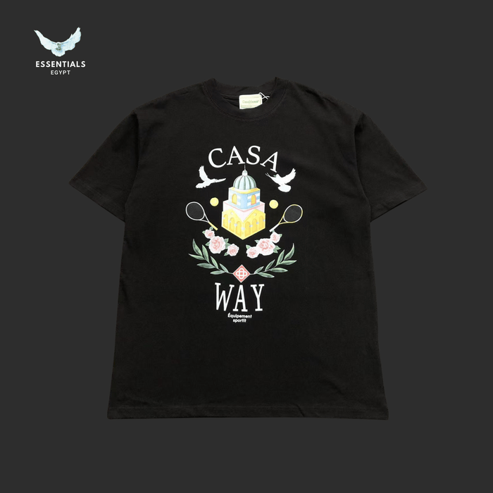 Casablanca T-Shirt – Casa Way Graphic - ESSENTIALS EGYPT