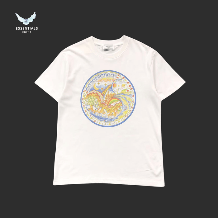 Casablanca T-Shirt – Golden Fruit Crest - ESSENTIALS EGYPT
