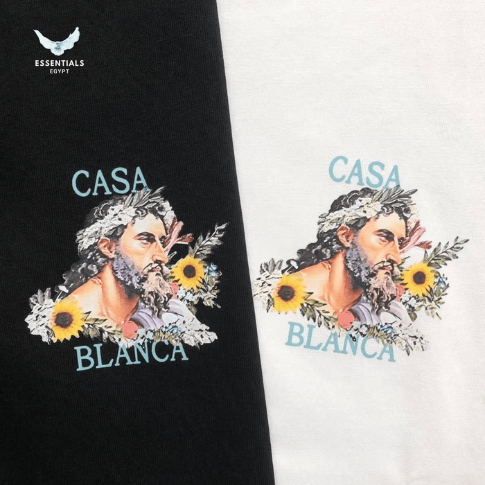 Casablanca T-Shirt – Mediterranean Ladies Print - ESSENTIALS EGYPT