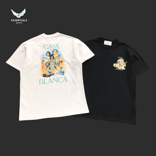 Casablanca T-Shirt – Multi Character Print - ESSENTIALS EGYPT