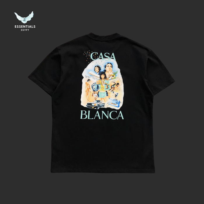 Casablanca T-Shirt – Multi Character Print - ESSENTIALS EGYPT