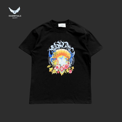 Casablanca T-Shirt – Neon Sunset Frame - ESSENTIALS EGYPT
