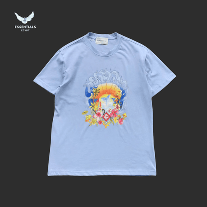 Casablanca T-Shirt – Neon Sunset Frame - ESSENTIALS EGYPT
