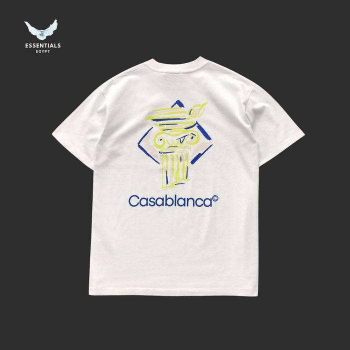 Casablanca T-Shirt – Oversized Mask Graphic - ESSENTIALS EGYPT