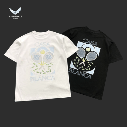 Casablanca T-Shirt – Tennis & Flower Box - ESSENTIALS EGYPT