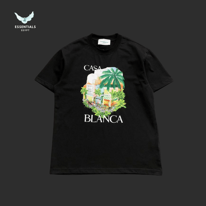 Casablanca T-Shirt – Tropical Arch Print - ESSENTIALS EGYPT