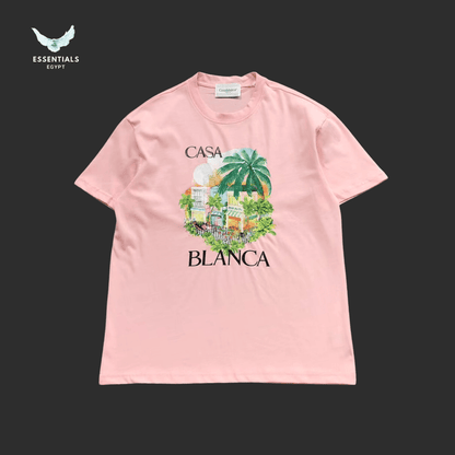 Casablanca T-Shirt – Tropical Arch Print - ESSENTIALS EGYPT