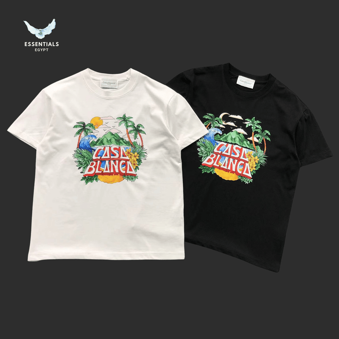 Casablanca T-Shirt – Tropical Logo - ESSENTIALS EGYPT