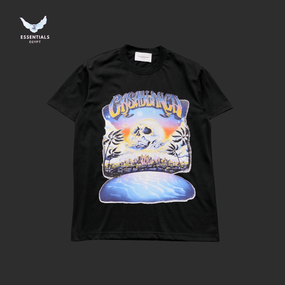 Casablanca T-Shirt – Wavy Desert Graphic - ESSENTIALS EGYPT