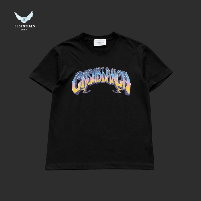 Casablanca T-Shirt – Wavy Logo - ESSENTIALS EGYPT