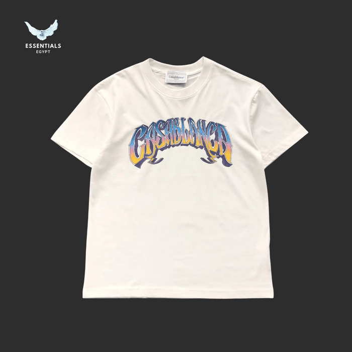 Casablanca T-Shirt – Wavy Logo - ESSENTIALS EGYPT