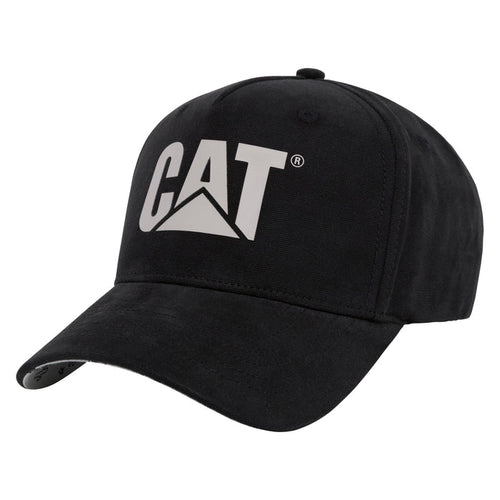 CAT Brushed Canvas Logo Design Mark Cap Hats & Caps CAT Black OS
