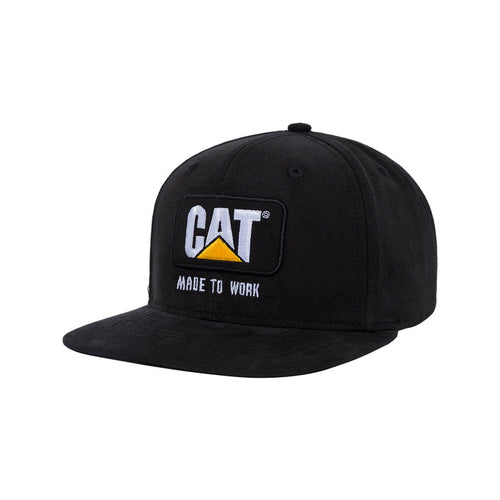 CAT Made to Work Flat Bill Cap Hats & Caps CAT Black OS