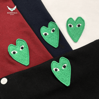 CDG Play Polo – Green Heart Logo - ESSENTIALS EGYPT