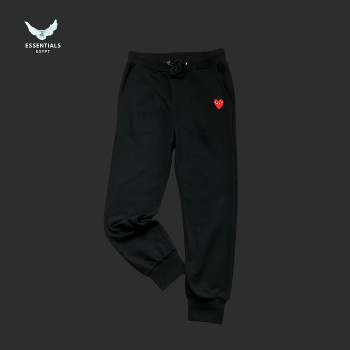 CDG Play Trousers – Red Heart - ESSENTIALS EGYPT