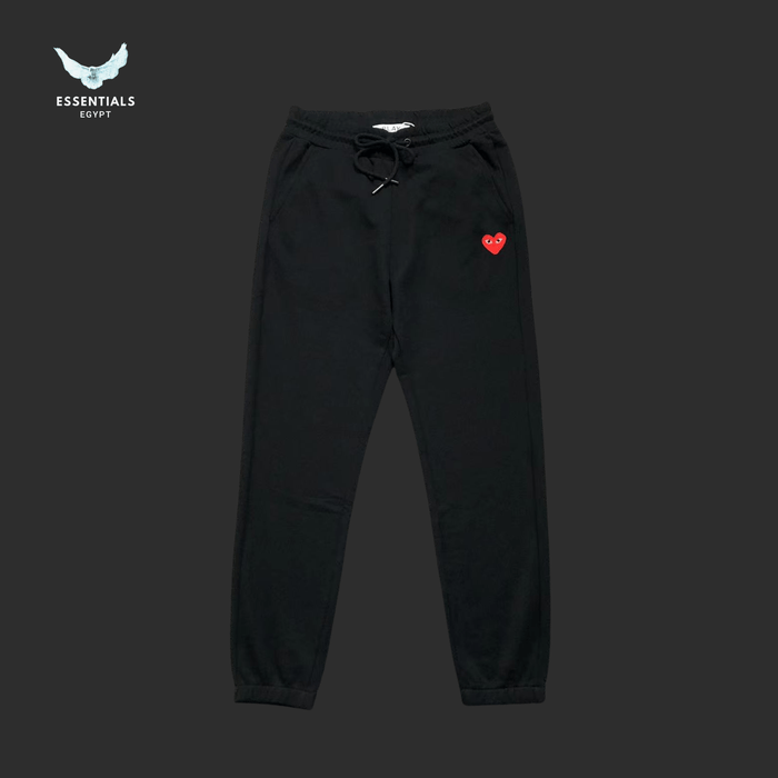 CDG Play Trousers – Triple Color Heart Logo - ESSENTIALS EGYPT