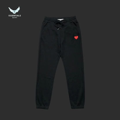 CDG Play Trousers – Triple Color Heart Logo - ESSENTIALS EGYPT