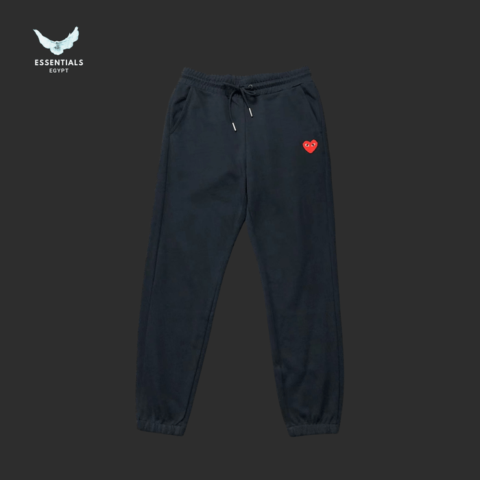 CDG Play Trousers – Triple Color Heart Logo - ESSENTIALS EGYPT