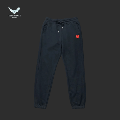 CDG Play Trousers – Triple Color Heart Logo - ESSENTIALS EGYPT