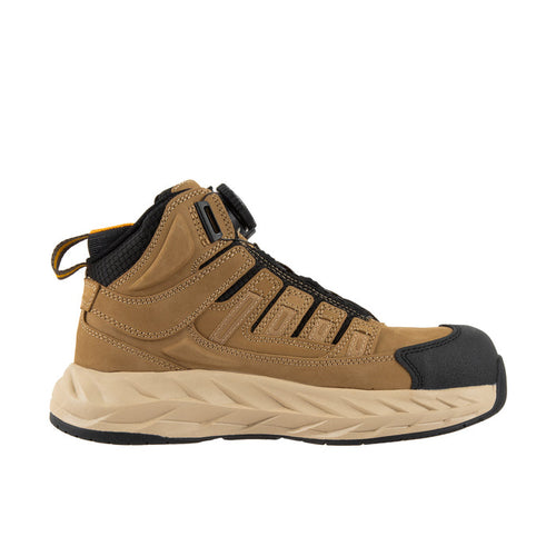 Chinook Footwear Men's Pro Safety Mid Comp Toe Work Shoe Work Shoes Chinook Footwear Tan 10 M