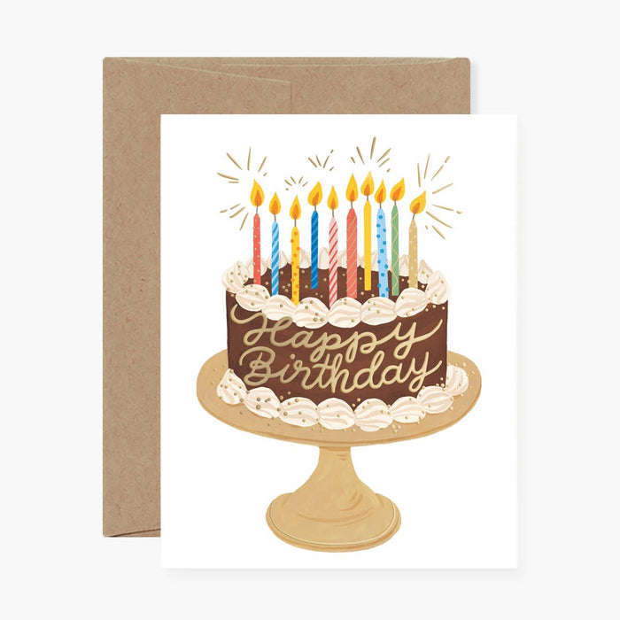 Chocolate Birthday Cake Card