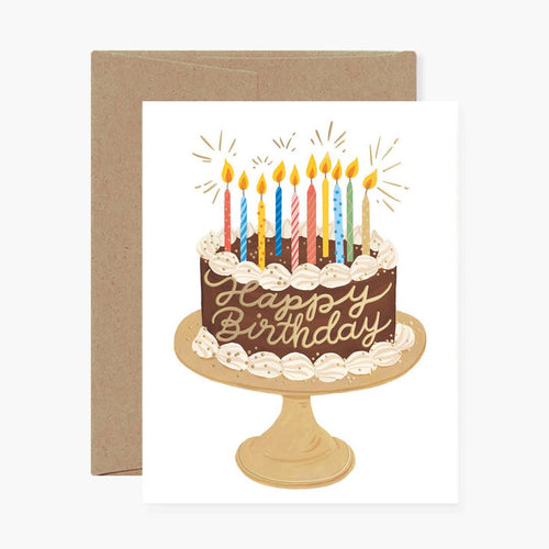 Chocolate Birthday Cake Card