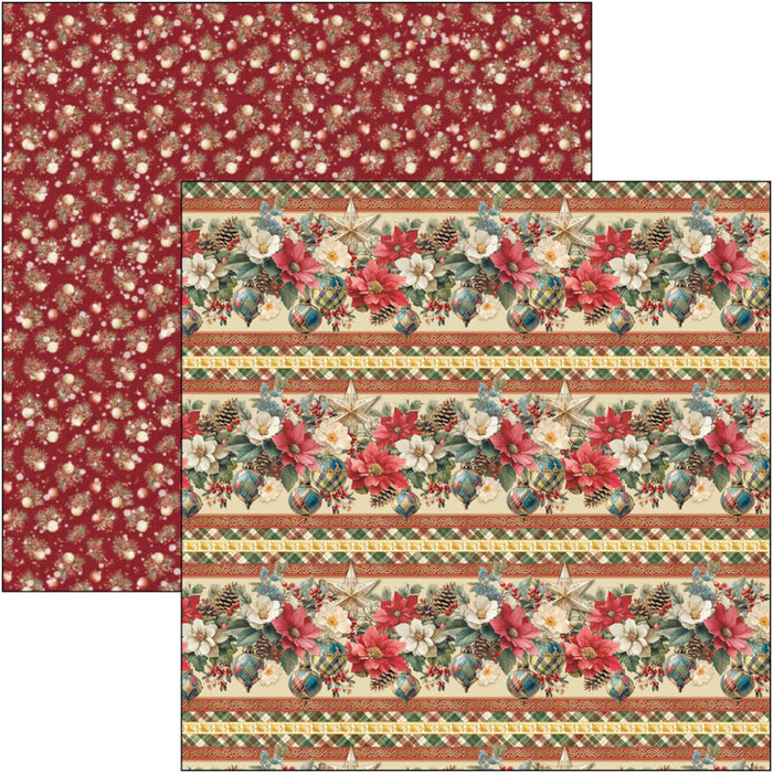 Ciao Bella - 12X12 Paper Pad - Merry & Bright. Includes 12 Sheets. Available at Embellish Away located in Bowmanville Ontario Canada.