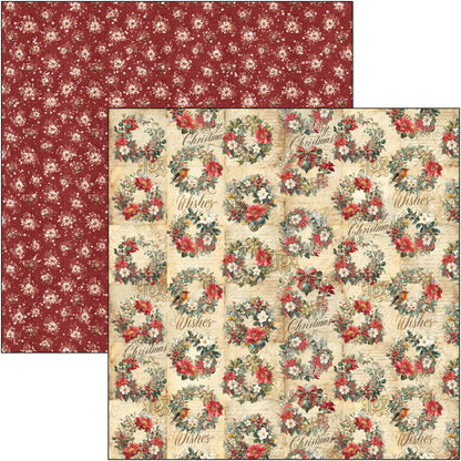 Ciao Bella - 12X12 Patterns Pad - Merry & Bright. Includes 8 Sheets. Available at Embellish Away located in Bowmanville Ontario Canada.