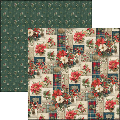 Ciao Bella - 12X12 Patterns Pad - Merry & Bright. Includes 8 Sheets. Available at Embellish Away located in Bowmanville Ontario Canada.