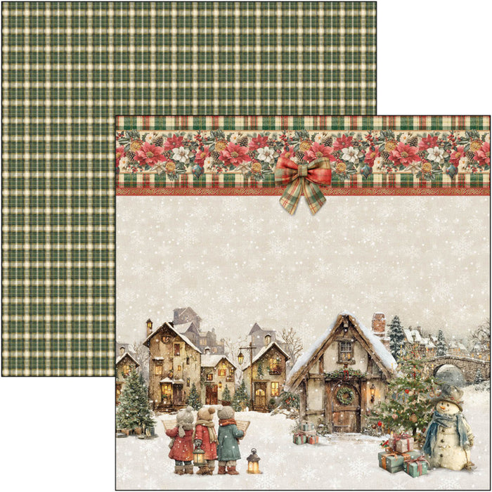 Ciao Bella - 12X12 Patterns Pad - Merry & Bright. Includes 8 Sheets. Available at Embellish Away located in Bowmanville Ontario Canada.